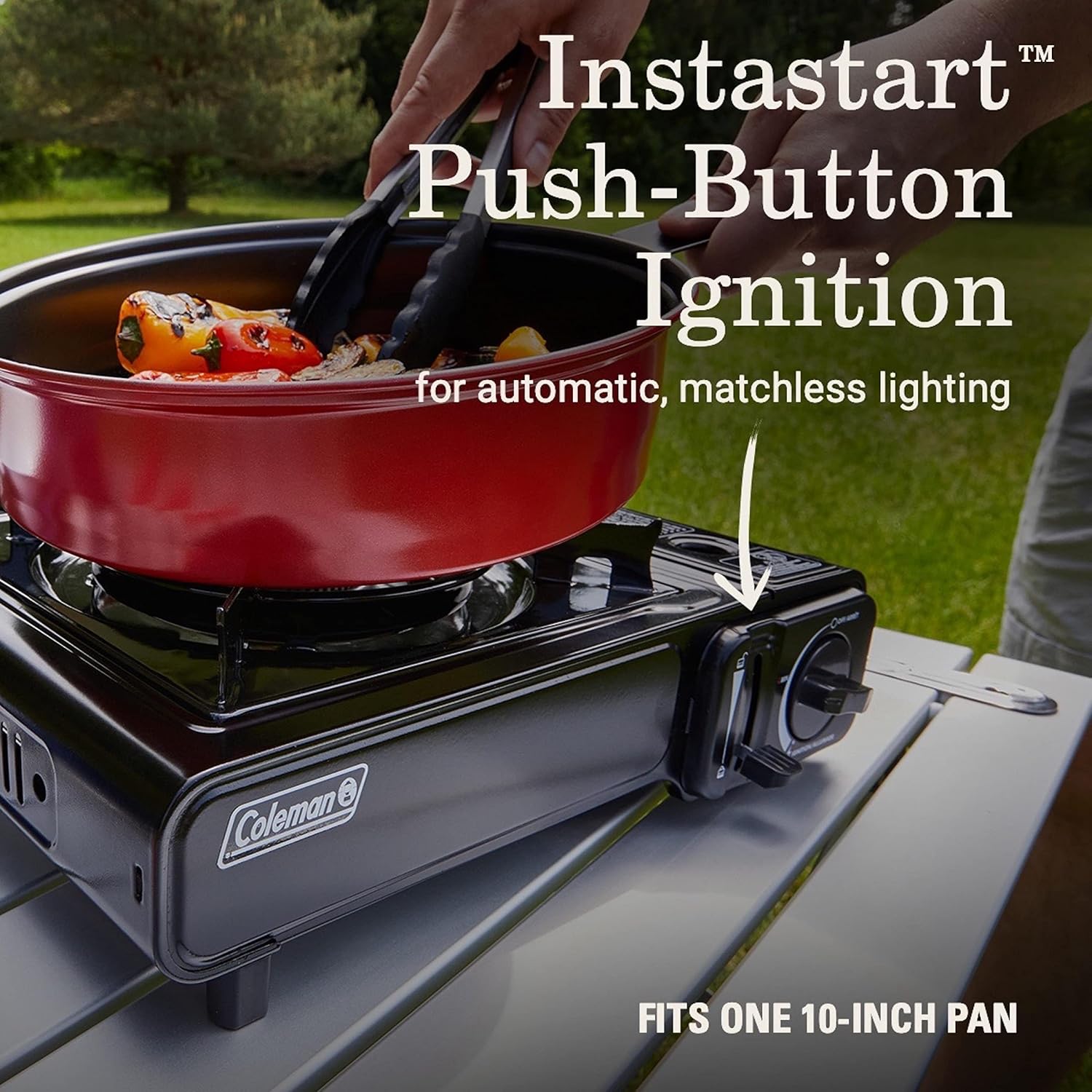 Coleman Classic 1-Burner Butane Stove, Portable Camping Stove with Carry Case & Push-Button Starter, Includes Precise Temperature Control & 7,650 BTUs of Power for Camping, Tailgating, & More - Image 5