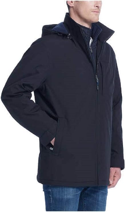 Weatherproof Vintage Men's Winter Coat, Double Layer Bonded Shell, Quilted Interior Bib, Full Zip - Image 3